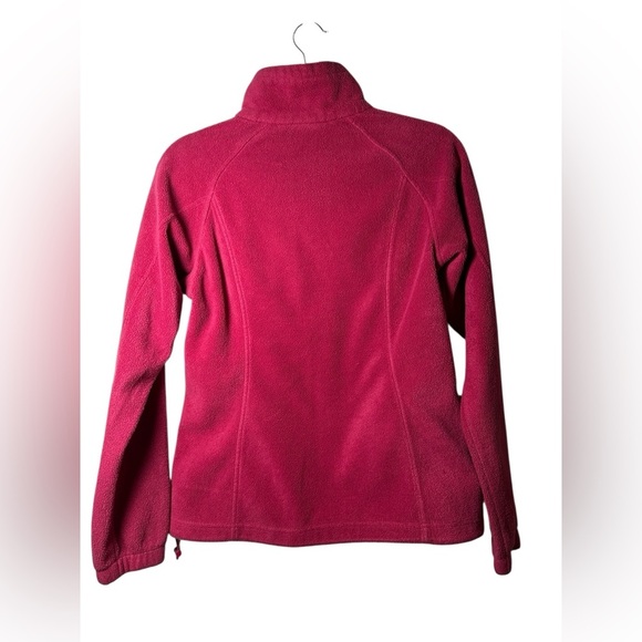 Columbia Full Zip Fleece Jacket Pink Women’s Size Small - Picture 5 of 7
